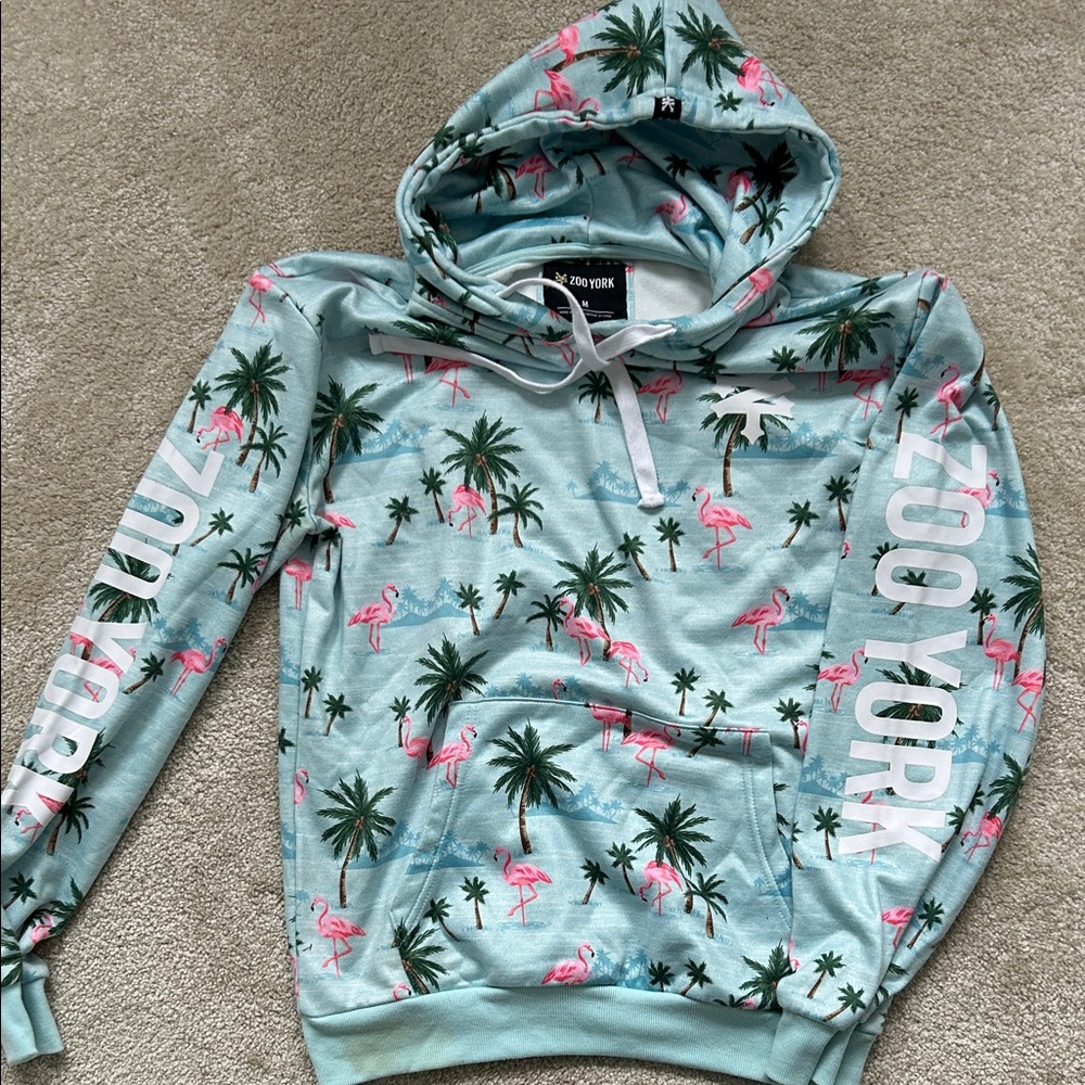 Zoo York Flamingo Palm Print Hoodie